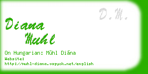diana muhl business card
